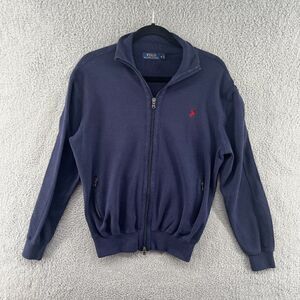 Polo Ralph Lauren Cotton Track Jacket Full Zip Embroidered Size Medium